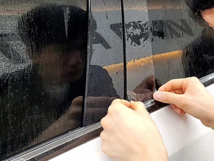 쏘렌토 스노우 화이트펄에 블랙의 멋을 더한 버텍스 900/700 시공 / 부산 진구