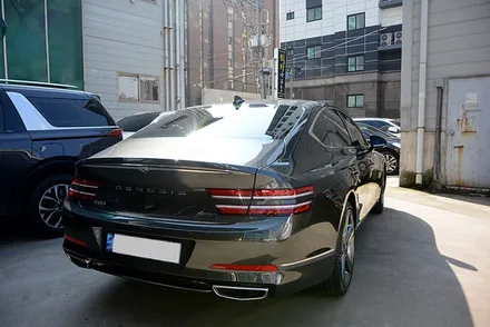 제네시스 g80, 부산 루마버텍스 1100 썬팅 시공. / 부산 진구