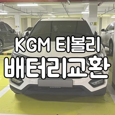 티볼리 아머 배터리 방전 델코 향남 병점 밧데리 출장 / 동탄 능동