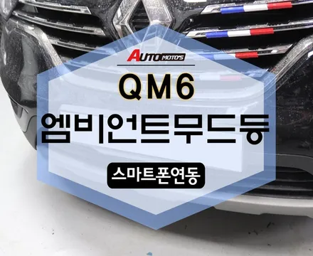 QM6 엠비언트무드등 [핸드폰연동] 안하신분~~ 분위기 예쁜 무드등 장착하세요! [아우토모토스] / 서울 중랑구
