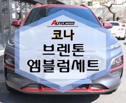 브렌톤엠블럼 세트, 코나 완벽 장착! 완전 고급스러워요~* / 서울 중랑구