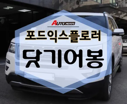 닷기어봉 포드익스플로러 장착 완료! 블루LED 넘 이쁘네요~* / 서울 중랑구