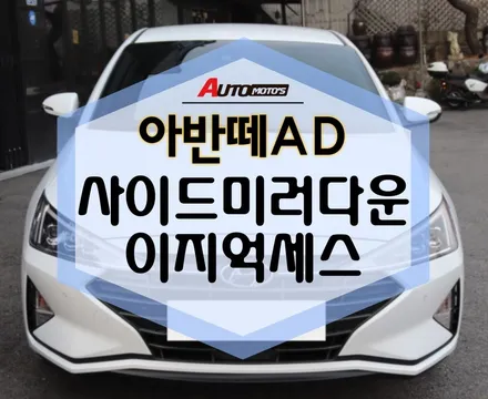 아반떼AD 후진연동 사이드미러다운 ,이지억세스 꿀맛 같은 튜닝만 쏙쏙 ! / 서울 중랑구