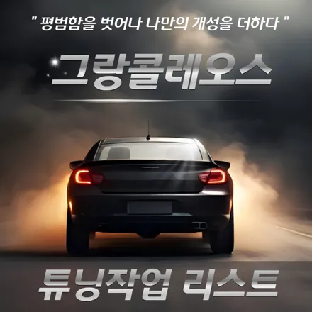 그랑콜레오스 다양한튜닝 작업 리스트 총정리 !! / 서울 중랑구