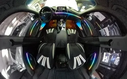 BMW320D 코더스엠비언트 (무빙엠비언트) 로 꾸며진 내차실내 핫합니다 ^^[아우토모토스] / 서울 중랑구