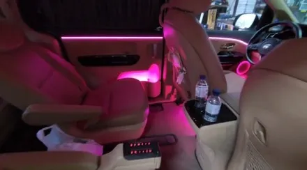 더뉴카니발 하이리무진 실내+천장 무빙엠비언트 시공후기 / 서울 중랑구