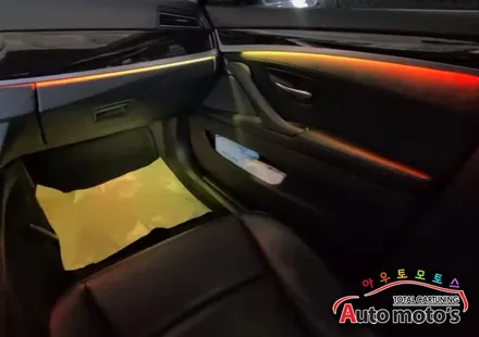 BMW520DF10 코더스엠비언트 작업  [ 비노출식매립 ]  ~! 엠비언트의 대세 나만의 무드등으로 드라이빙을 즐겨보세요 ^^§§서울자동차튜닝 아우토모토스§§ / 서울 중랑구
