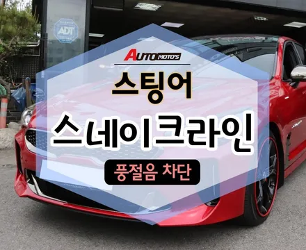 ★자동차튜닝★스팅어 스네이크라인으로 풍절음 차단으로 고속주행시에도 굿~!!신고무를 사용해서 더욱더 차단이 잘되네요~!!![서울튜닝/국산차 수입차튜닝전문점]§아우토모토스§ / 서울 중랑구
