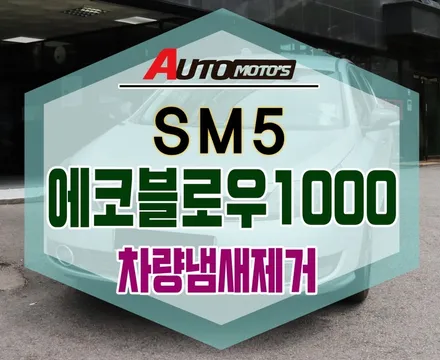 [ SM5 ] 에코블로우1000 장착 [ 에어컨냄새제거,신차증후군냄새해결] ★탁월한 송풍력 좋네요~!!★§§서울자동차튜닝 아우토모토스§§ / 서울 중랑구