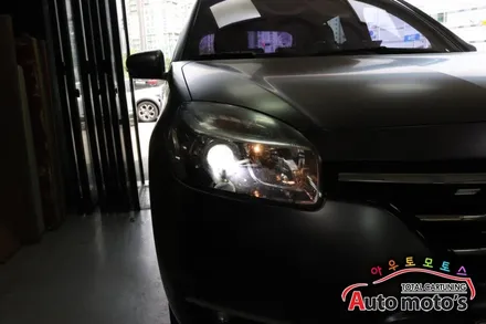 [ QM5튜닝 ] ▶샤크안테나(르노순정)▶브라비오LED(합법인증 전조등) 작업했습니다 ~!! / 서울 중랑구