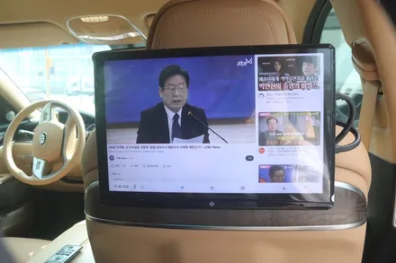 K9 스카이라이프 안드로이드12.5인치 리어모니터 연동작업 / 서울 중랑구