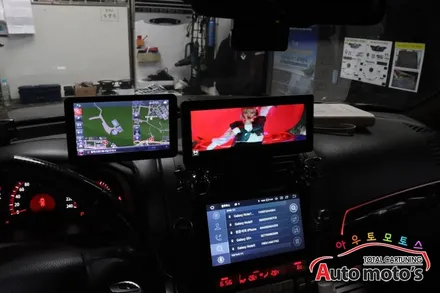 [ 모하비튜닝 ] 모토로이드M10 (10.25인치와이드모니터 + DVR추가 ) 내차의 안드로이드셋탑 설치했습니다 ~!!! / 서울 중랑구