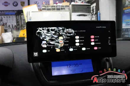 제네시스 모토로이드M10 (10.25인치 와이드모니터+DVR)안드로이드셋탑과 도원텍 락폴딩(AI지능형) 작업했습니다. / 서울 중랑구