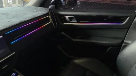 포르쉐카이엔 무빙엠비언트 시공후기 \