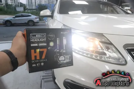SM5플래티넘 바이오라이트 4면 합법 LED 전조등 9005[HB3/합법인증전조등] 으로 더욱더 검사시에도 문제가 없습니다[서울자동차튜닝 아우토모토스] / 서울 중랑구