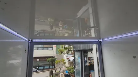 탑차 택배차 화물칸 LED바 조명LED 설치로 야간에도 환하게 일합니다. / 서울 중랑구