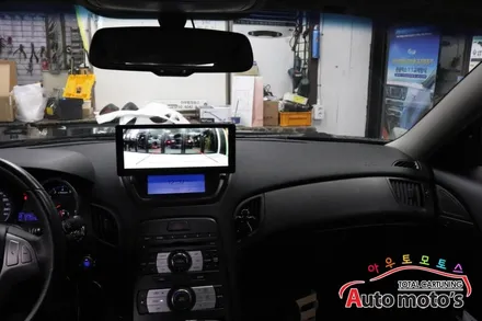 제네시스 모토로이드M10 (10.25인치 와이드모니터+DVR)안드로이드셋탑과 도원텍 락폴딩(AI지능형) 작업했습니다. / 서울 중랑구