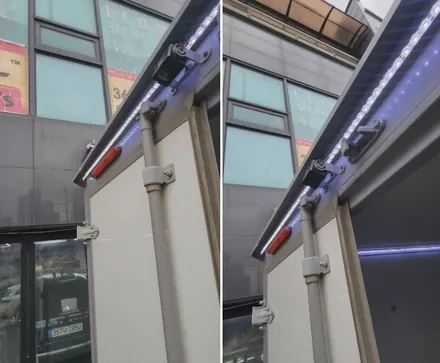 포터택배탑차 적재함 실내LED &외부 LED장착 \