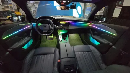 푸조408 무빙엠비언트 시공 후기\