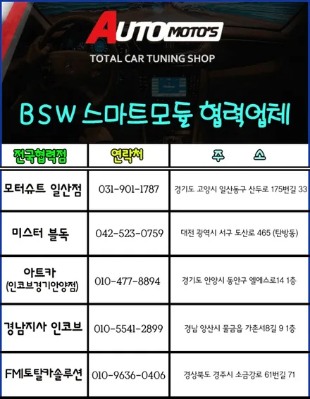 ★자동차튜닝★QM6 BSW스마트모듈로 사각지대BSW부저음햅틱기능+주차360도초근접센서햅틱기능+후깜기능+도어언락기능 내차의완벽한변화!!대박입니다^^[서울튜닝/국산차 수입차튜닝전문점] / 서울 중랑구