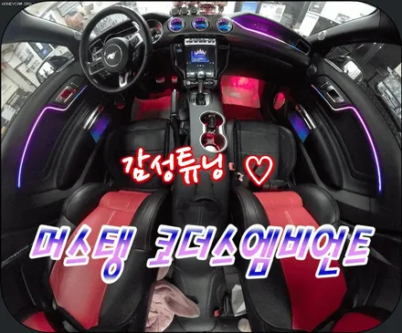 머스탱 코더스엠비언트시공 ! 비노출식매립/내마음대로커스터마이징/강력한음악반응모드/웰컴라이트지원 !! 감성튜닝끝판왕!! 코더스전국총판 아우토모토스 입니다 ! / 서울 중랑구