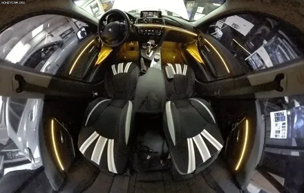 BMW320D 코더스엠비언트 (무빙엠비언트) 로 꾸며진 내차실내 핫합니다 ^^[아우토모토스] / 서울 중랑구