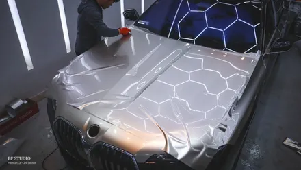 하남 BMW 7시리즈 750e 샴페인 골드 투톤 랩핑으로 더욱 고급스럽게! [BF스튜디오, 하남PPF, 하남랩핑] / 하남시 덕풍동