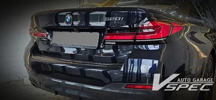 BMW 520i 의 실내튜닝! 회오리 스피커와 순정엠비언트 연동 미드베이스 스피커 교체 / 광주 나주 순천