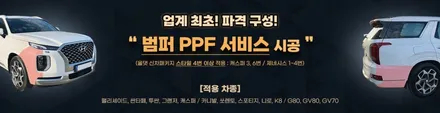 업계최초! 카니발 PPF(생활보호필름) 앞뒤 범퍼포함 최대 11종이 서비스! / 천안시 업성동