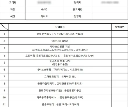 GV80 신차패키지 썬팅 튜닝 제네시스에 걸맞게! / 천안시 업성동