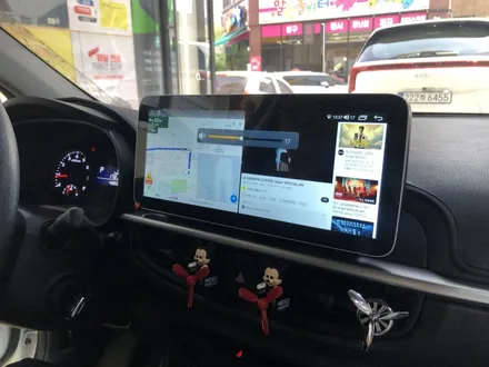 모닝 어반 12.3인치 안드로이드 네비게이션 자동 업그레이드