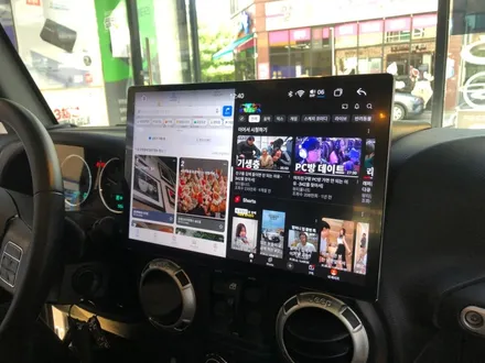 JEEP 랭글러 13인치 안드로이드 올인원 AHD 후방카메라