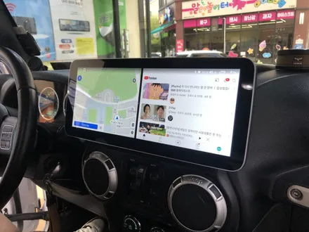 모터스 밸류 랭글러 JK 안드로이드 네비 후방카메라 설치