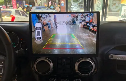 JEEP 랭글러 13인치 안드로이드 올인원 AHD 후방카메라