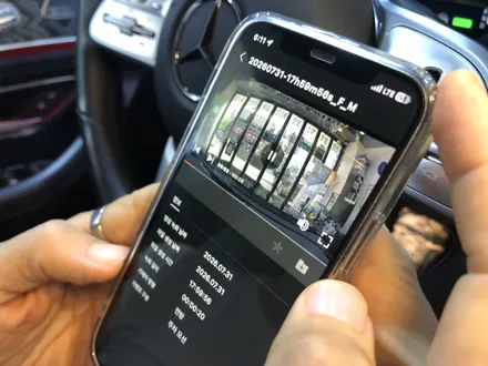 벤츠 CLS C257 인천 블랙박스 LXQ800 + 셀뱅크 보조배터리