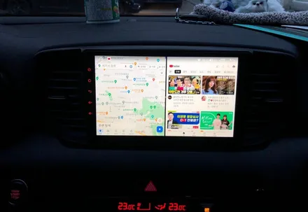 스포티지QL 안드로이드 올인원 모터스 밸류 설치