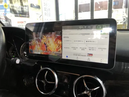 벤츠 GLK 안드로이드 모니터로 즐기는 유튜브와 티맵[인천 준브로]