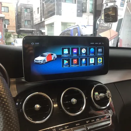 벤츠 C클래스 w205 안드로이드 사용하기