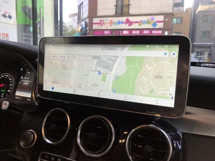 인천 수입차 안드로이드 네비 카인원  W205 C클래스 설치