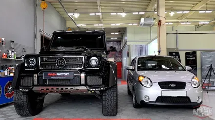 [일산 광택] 벤츠 G바겐 G500 4x4 광택+유리막코팅 시공! / 부천시 원미구 상동