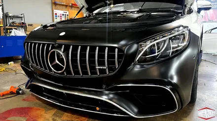 벤츠 S63 AMG 사틴블랙 전체랩핑! / 부천, 광명, 시흥