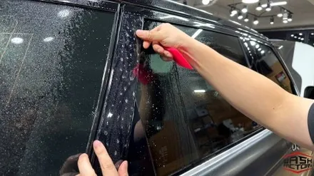 부천 랩핑 랜드로버 레인지로버 스포츠 SVR 사틴블랙 전체 랩핑 시공! / 부천시 원미구 상동