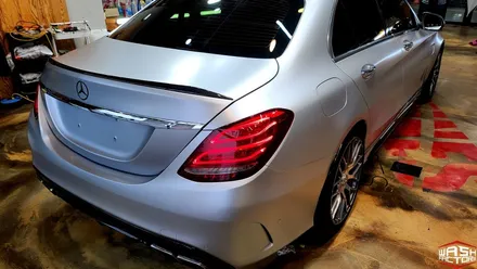 [시공 영상] 벤츠 C63 AMG 사틴 실버로 완전한 탈바꿈 완성! [랩핑] / 부천시 원미구 상동