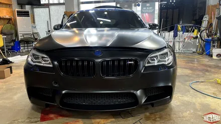 [자동차 랩핑] BMW F10 M5 사틴 블랙 전체랩핑 [부천 랩핑] / 부천, 광명, 시흥