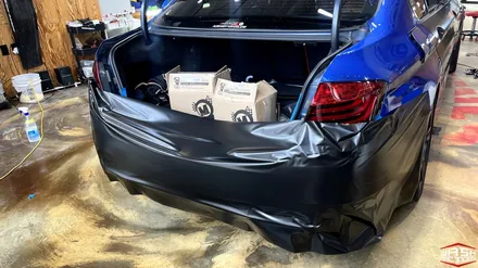 [자동차 랩핑] BMW F10 M5 사틴 블랙 전체랩핑 [부천 랩핑] / 부천, 광명, 시흥