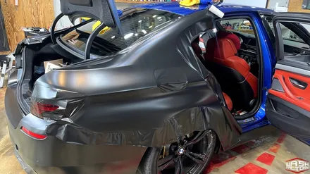 [자동차 랩핑] BMW F10 M5 사틴 블랙 전체랩핑 [부천 랩핑] / 부천, 광명, 시흥