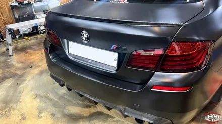 [자동차 랩핑] BMW F10 M5 사틴 블랙 전체랩핑 [부천 랩핑] / 부천, 광명, 시흥