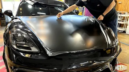 [포르쉐 랩핑] 718 카이맨 GTS 사틴블랙 전체랩핑! [부천 랩핑] / 부천시 원미구 상동