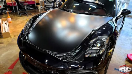 [포르쉐 랩핑] 718 카이맨 GTS 사틴블랙 전체랩핑! [부천 랩핑] / 부천시 원미구 상동