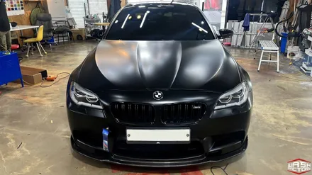 [자동차 랩핑] BMW F10 M5 사틴 블랙 전체랩핑 [부천 랩핑] / 부천, 광명, 시흥